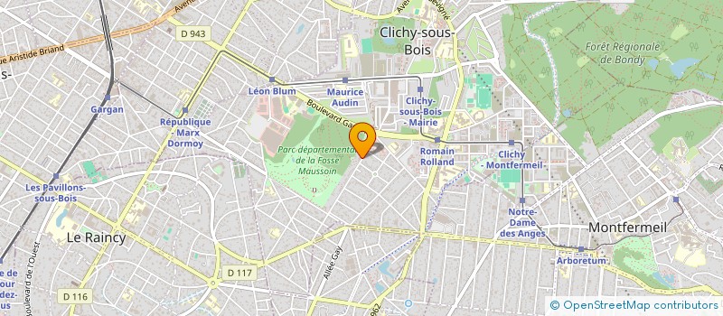 localisation de l'entreprise MONSIEUR KHALID HNIKI à CLICHY-SOUS-BOIS