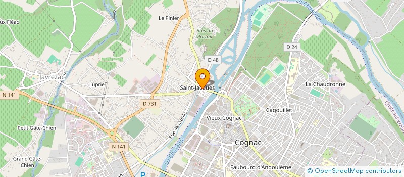 localisation de l'entreprise MONSIEUR KHALID M'JATI à COGNAC