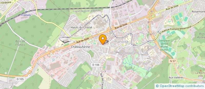 localisation de l'entreprise MONSIEUR KHALID NASERI  BESANCON