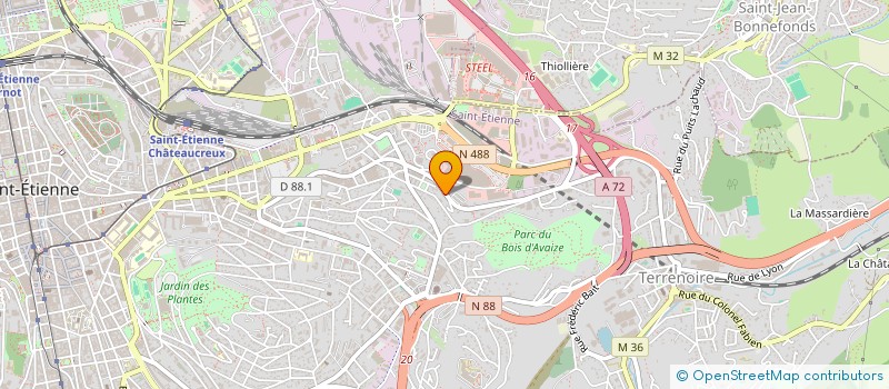 localisation de l'entreprise MONSIEUR KHALID OUAZIZ  SAINT-ETIENNE