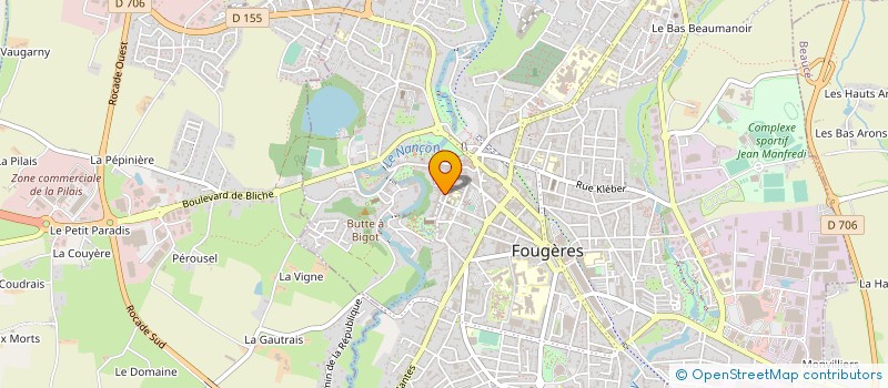 localisation de l'entreprise MONSIEUR KHALID OUKAD  FOUGERES