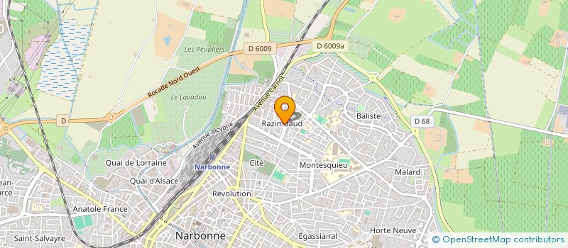 localisation de l'entreprise MONSIEUR KHALID QOTBI  NARBONNE