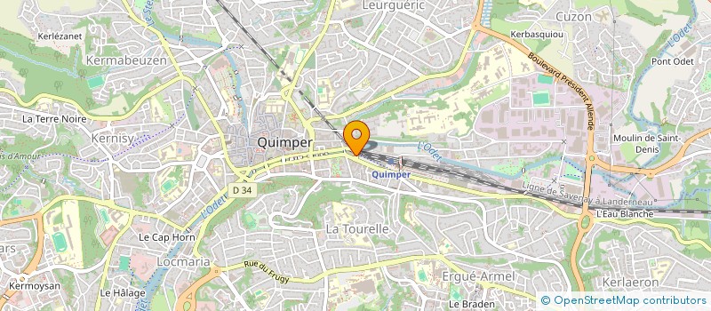 localisation de l'entreprise MONSIEUR KHALID TAARABT  QUIMPER