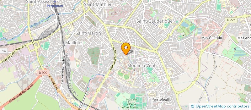 localisation de l'entreprise MONSIEUR KHALID TAIA  PERPIGNAN