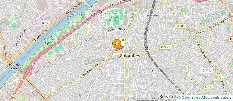 localisation de l'entreprise MONSIEUR KHALID TOUILE à COLOMBES