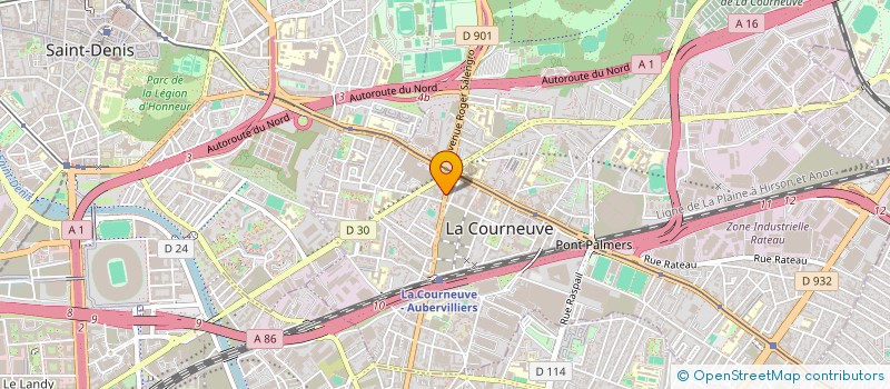 localisation de l'entreprise MONSIEUR KHALID TRAORE à LA COURNEUVE