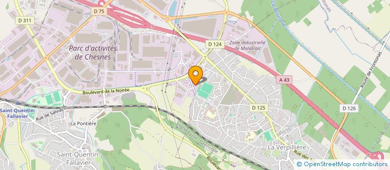 localisation de l'entreprise MONSIEUR KHALID WAZIRI  LA VERPILLIERE