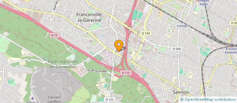 localisation de l'entreprise MONSIEUR KHALIDOU M'BODJE  SANNOIS