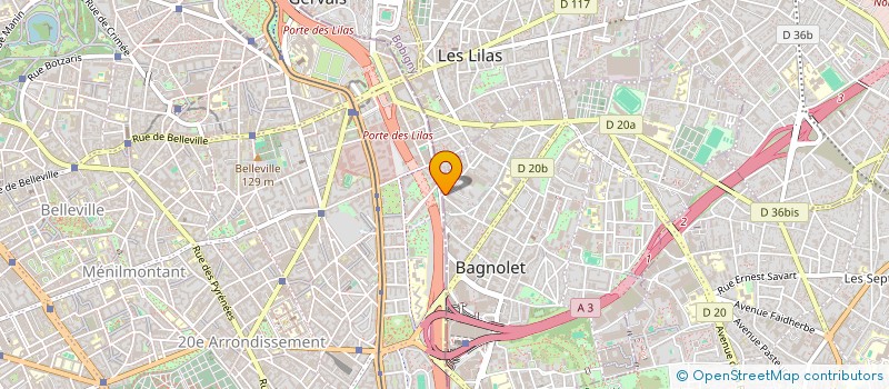 localisation de l'entreprise MONSIEUR KHALIFA ABABACAR SY DIOP  BAGNOLET