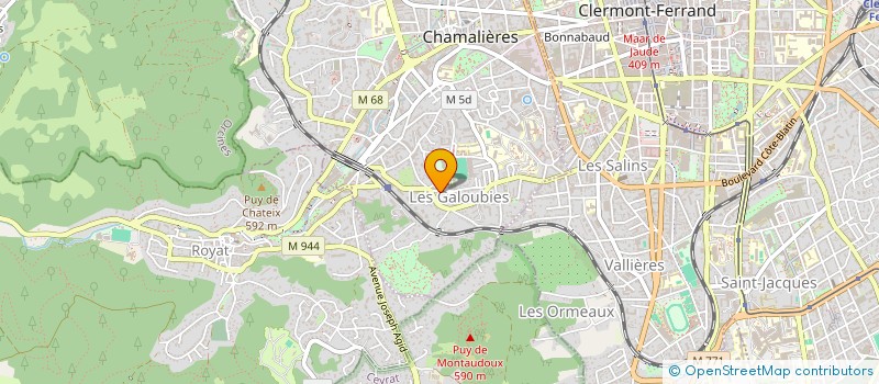 localisation de l'entreprise MONSIEUR KHALIFA DIABY  CHAMALIERES