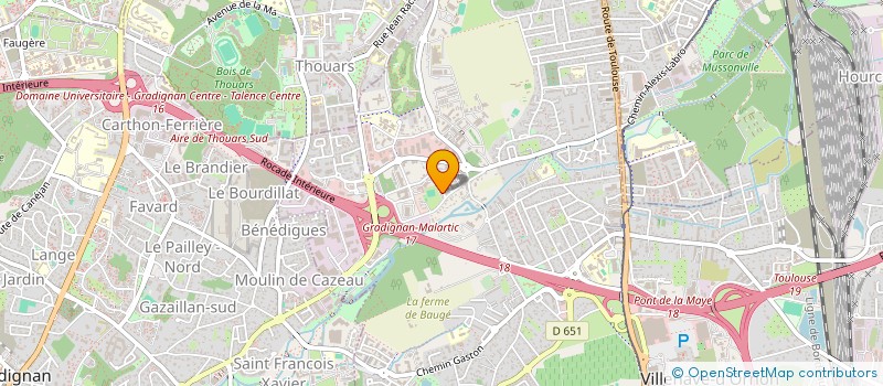 localisation de l'entreprise MONSIEUR KHALIFA DIOP  VILLENAVE-D'ORNON