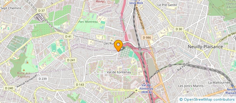 localisation de l'entreprise MONSIEUR KHALIFA GAYE à FONTENAY-SOUS-BOIS