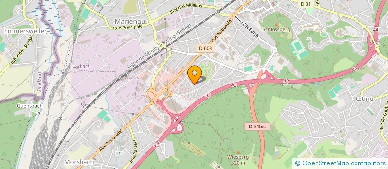 localisation de l'entreprise MONSIEUR KHALIFA GHEZALI  FORBACH