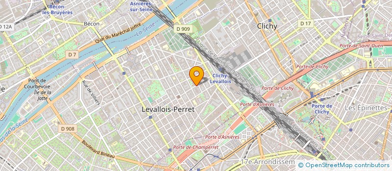 localisation de l'entreprise MONSIEUR KHALIFA MAANDOUCH à LEVALLOIS-PERRET