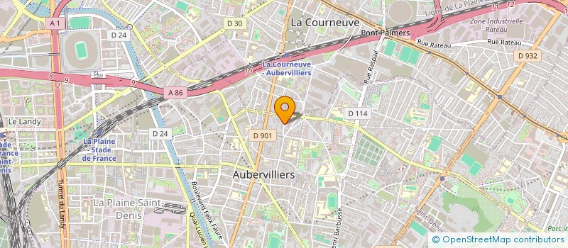 localisation de l'entreprise MONSIEUR KHALIFA MCHIRI  AUBERVILLIERS