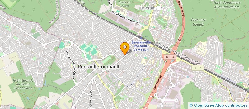 localisation de l'entreprise MONSIEUR KHALIFA TIMERA à PONTAULT-COMBAULT