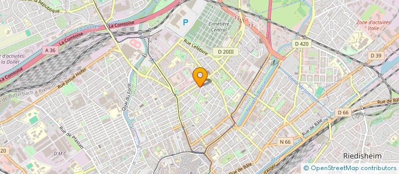 localisation de l'entreprise MONSIEUR KHALIL ALLALOU  MULHOUSE