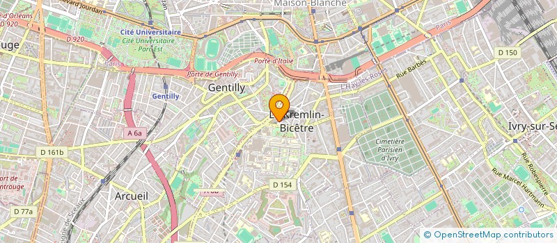 localisation de l'entreprise MONSIEUR KHALIL BENMAAROUF  LE KREMLIN-BICETRE