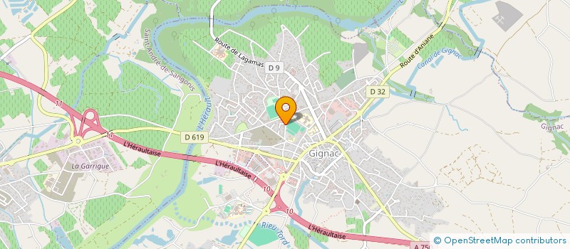 localisation de l'entreprise MONSIEUR KHALIL BERKOUCHE  GIGNAC