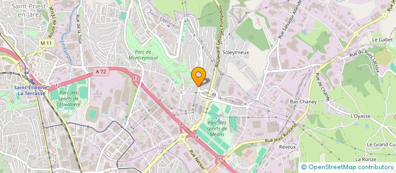 localisation de l'entreprise MONSIEUR KHALIL CHENOUF  SAINT-ETIENNE