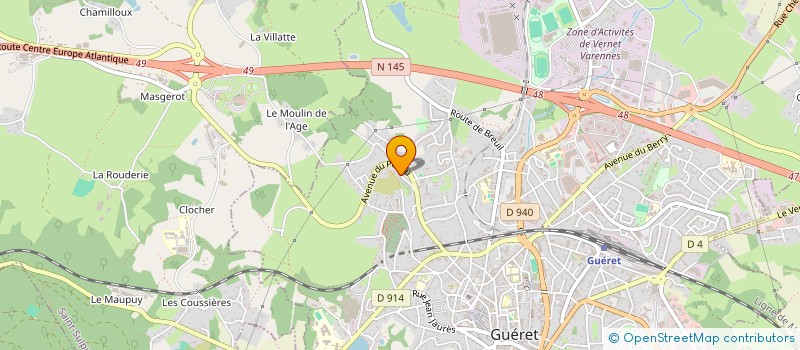 localisation de l'entreprise MONSIEUR KHALIL FARHAN à GUERET