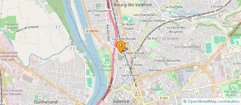 localisation de l'entreprise MONSIEUR KHALIL FDHALA  BOURG-LES-VALENCE