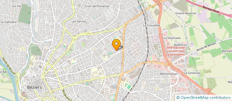 localisation de l'entreprise MONSIEUR KHALIL HAFDANE  BEZIERS