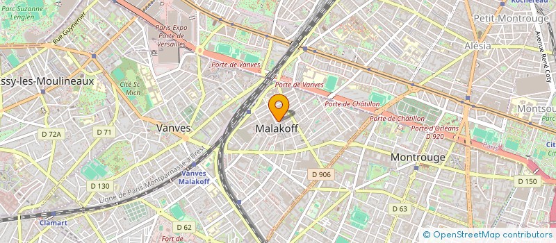 localisation de l'entreprise MONSIEUR KHALIL JELLAL  MALAKOFF