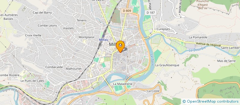 localisation de l'entreprise MONSIEUR KHALIL MANAI  MILLAU