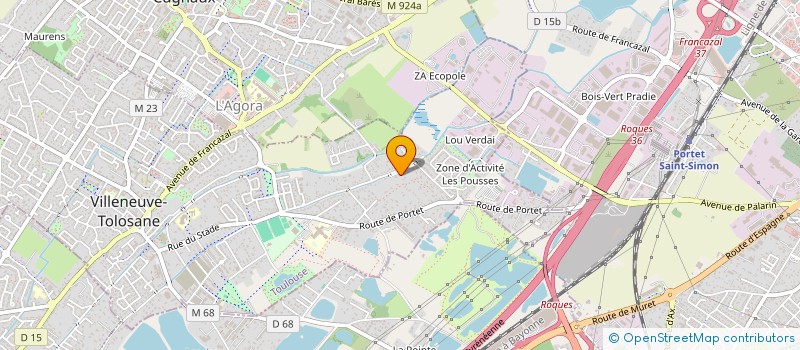 localisation de l'entreprise MONSIEUR KHALIL MZABI à VILLENEUVE-TOLOSANE