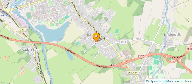 localisation de l'entreprise MONSIEUR KHALILOU SY  BALAN