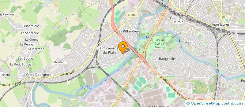 localisation de l'entreprise MONSIEUR KHALIS DANIAUD  LE MANS