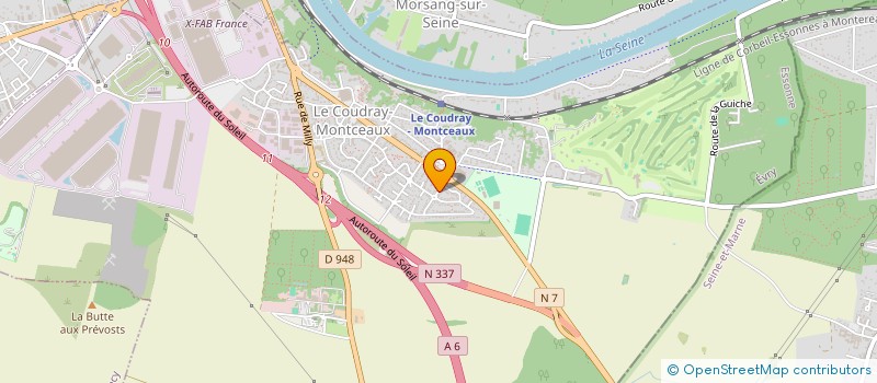 localisation de l'entreprise MONSIEUR KHALIS HADJ-ALI  LE COUDRAY-MONTCEAUX