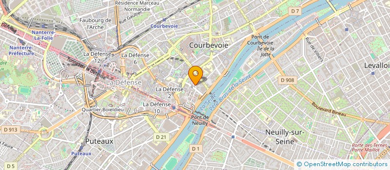 localisation de l'entreprise MONSIEUR KHAM SISOUVAN à COURBEVOIE