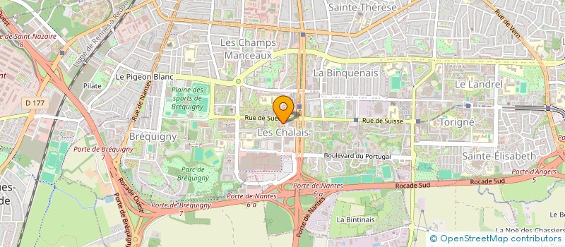 localisation de l'entreprise MONSIEUR KHAMZAT ARSAMERZOUEV  RENNES