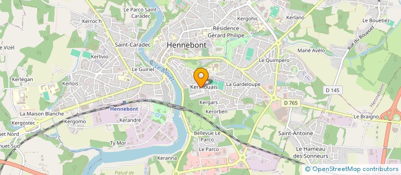 localisation de l'entreprise MONSIEUR KHAN AHMADI  HENNEBONT