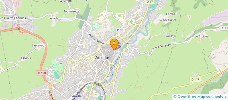 localisation de l'entreprise MONSIEUR KHAN NABIZADA à AURILLAC