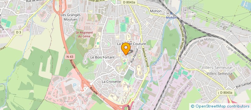 localisation de l'entreprise MONSIEUR KHANSHIRIN AKBARI à CHARLEVILLE-MEZIERES