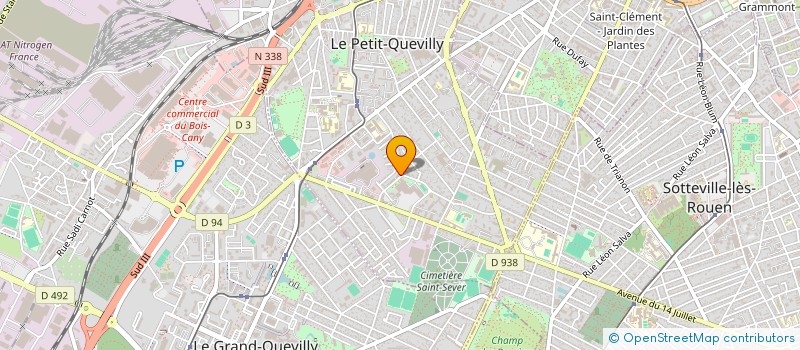 localisation de l'entreprise MONSIEUR KHAROUBI NOUARI  LE PETIT-QUEVILLY