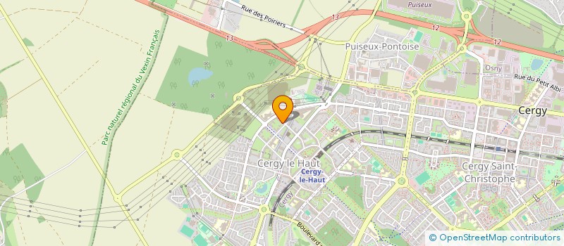 localisation de l'entreprise MONSIEUR KHASSIM HAMADY  CERGY