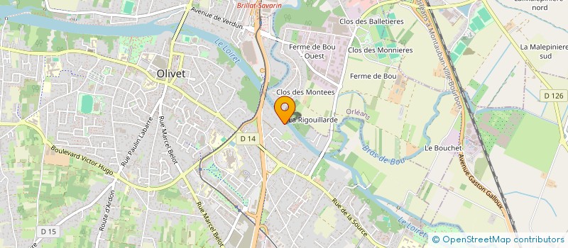 localisation de l'entreprise MONSIEUR KHATIR SAFASIF BOUKHRISS à OLIVET