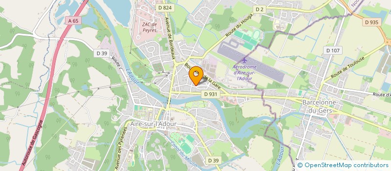 localisation de l'entreprise MONSIEUR KHAWAJAMIR AMIRI  AIRE-SUR-L'ADOUR