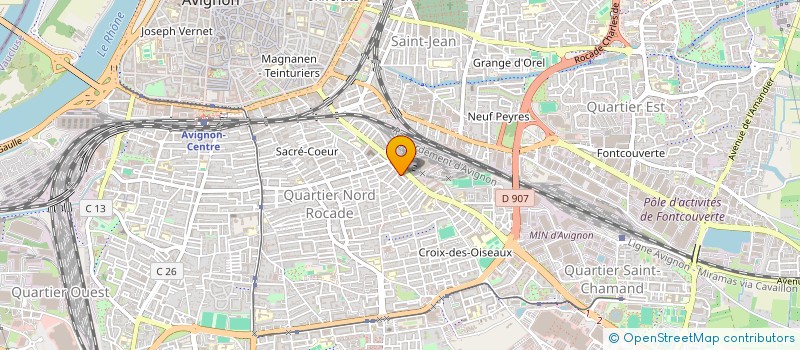 localisation de l'entreprise MONSIEUR KHEIR ED DINE LAMNABHI  AVIGNON