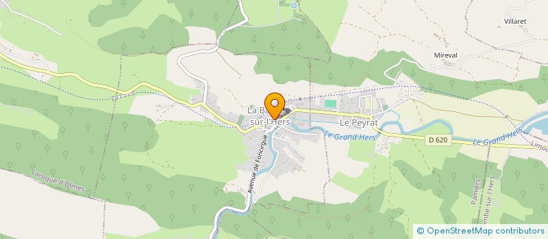 localisation de l'entreprise MONSIEUR KHEIR-EDDINE SABAH à LA BASTIDE-SUR-L'HERS