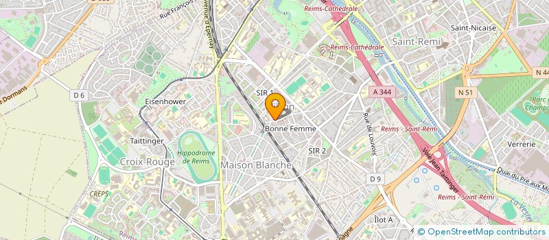 localisation de l'entreprise MONSIEUR KHELAF BOUKHENFIR  REIMS