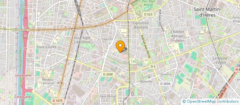 localisation de l'entreprise MONSIEUR KHELIFA GUELLIL  GRENOBLE