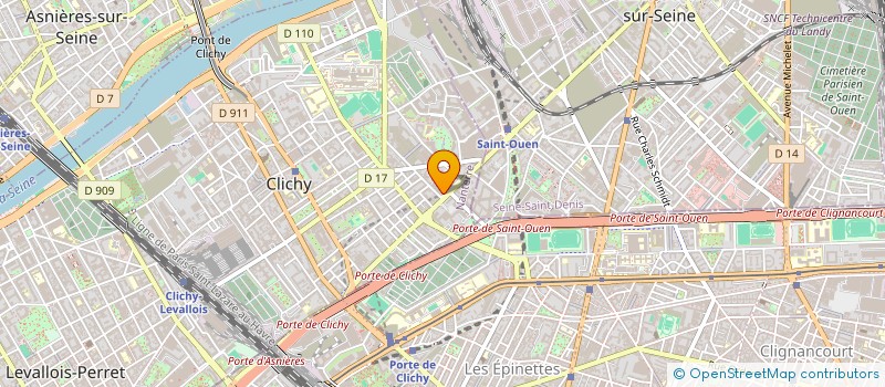 localisation de l'entreprise MONSIEUR KHELIFA MEGHAZI à CLICHY