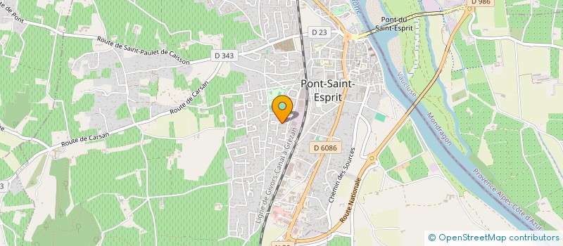 localisation de l'entreprise MONSIEUR KHELIL DJADOUDI  PONT-SAINT-ESPRIT