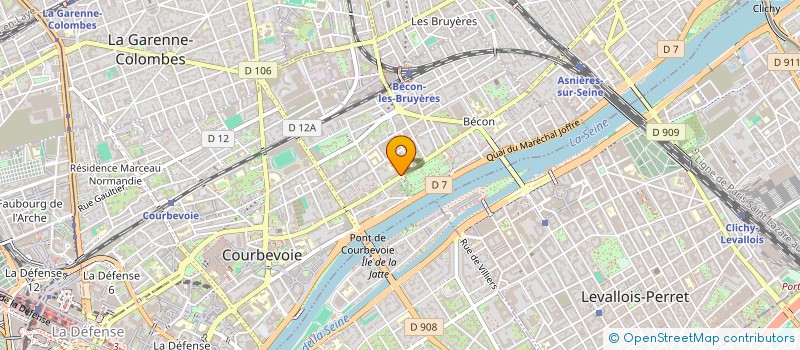 localisation de l'entreprise MONSIEUR KHELLAF BAINOU à COURBEVOIE