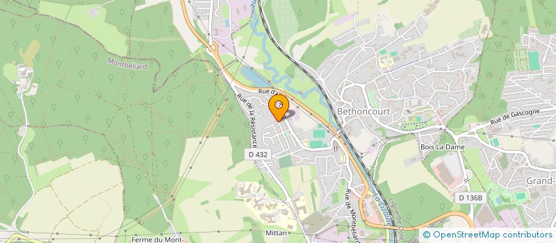 localisation de l'entreprise MONSIEUR KHEMISSI MAHIDDINE  BETHONCOURT